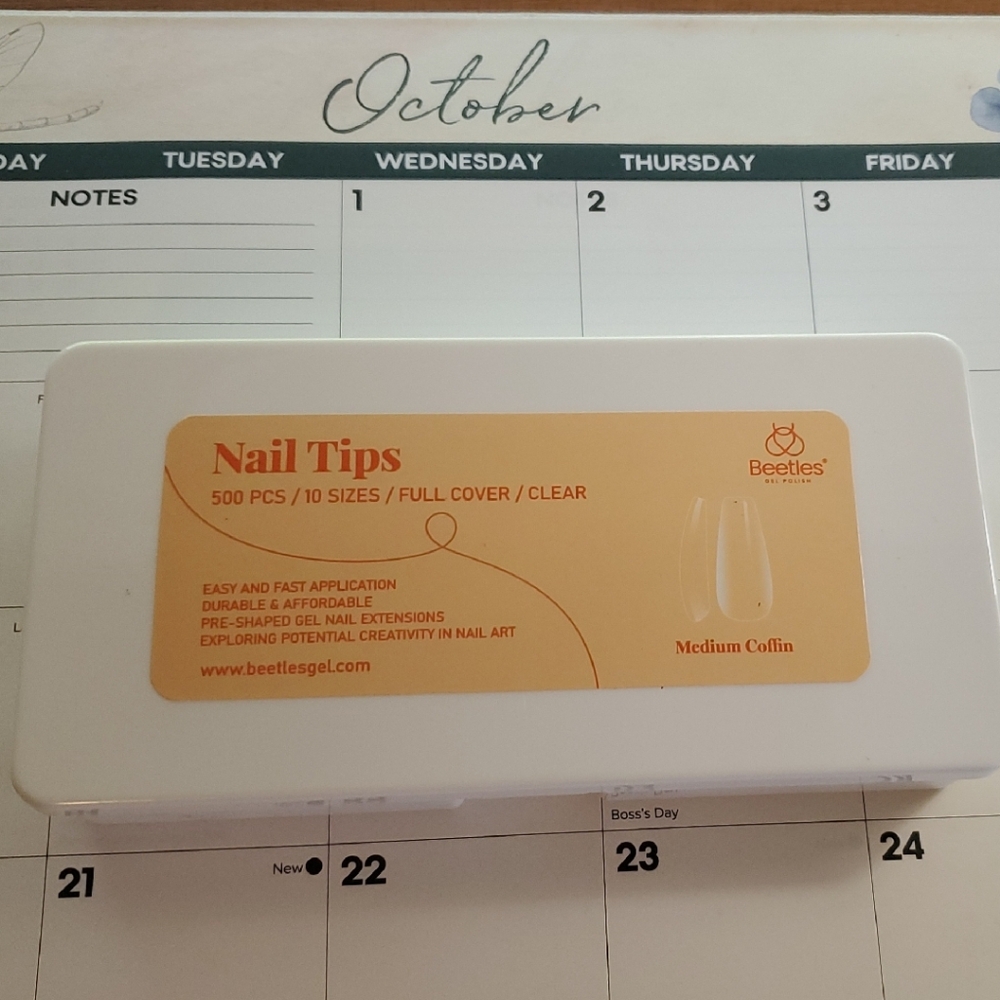 Beetles Nail Tips - Clear